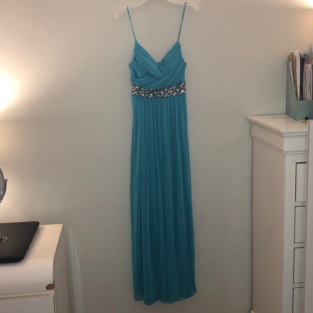 Light blue prom dress